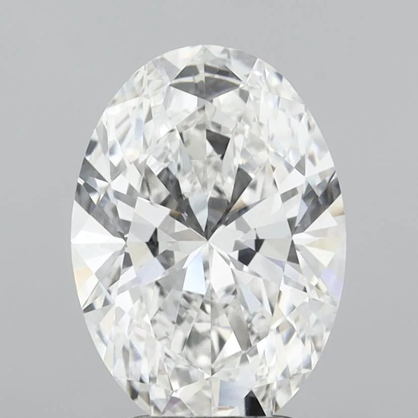 3.00ct Oval Lab Grown Diamond (Colour E, Clarity VVS2, IGI Certified)