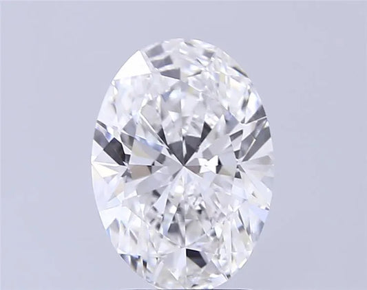3.00ct Oval Lab Grown Diamond (Colour E, Clarity VVS2, IGI Certified)