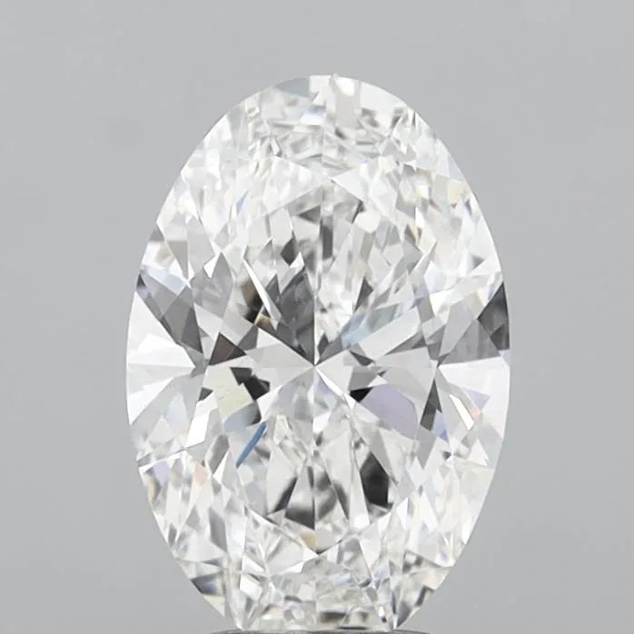 3.00ct Oval Lab Grown Diamond (Colour E, Clarity VVS2, IGI Certified)