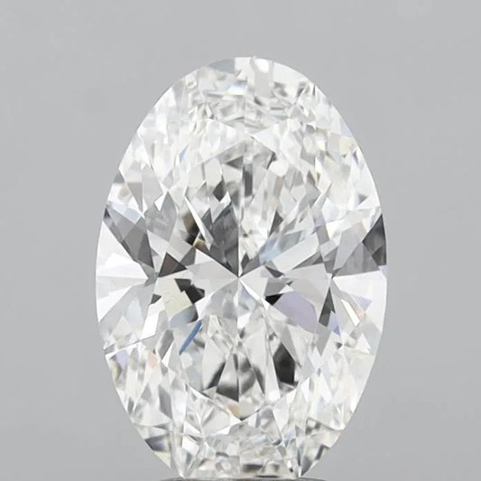3.00ct Oval Lab Grown Diamond (Colour E, Clarity VVS2, IGI Certified)