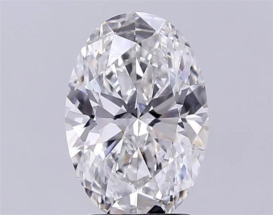 3.00ct Oval Lab Grown Diamond (Colour F, Clarity VS1, IGI Certified)