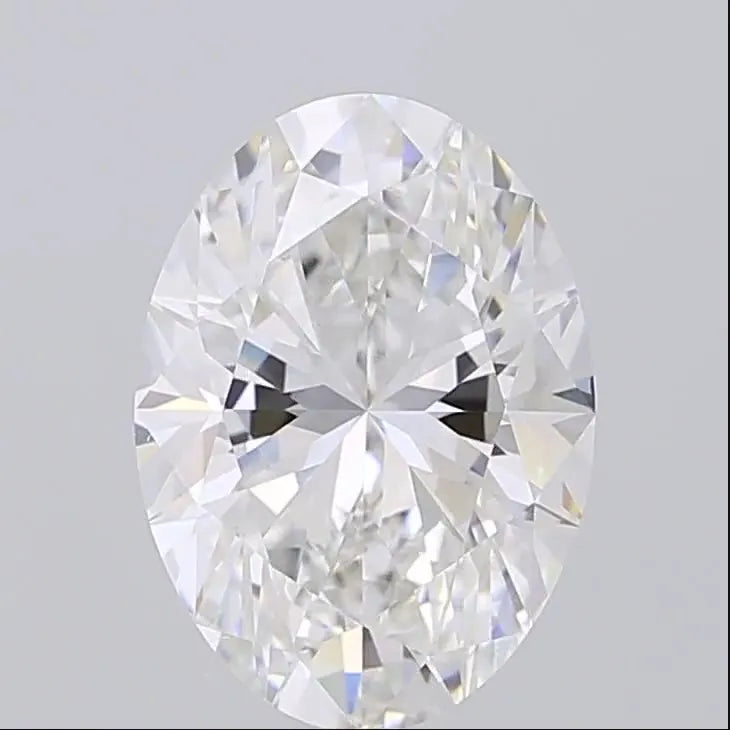 3.00ct Oval Lab Grown Diamond (Colour F, Clarity VVS2, IGI Certified)