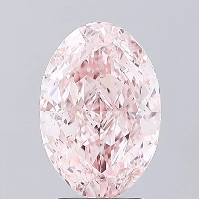3.00ct Oval Lab Grown Diamond (Colour Fancy Intense Pink, Clarity VS1, IGI Certified)