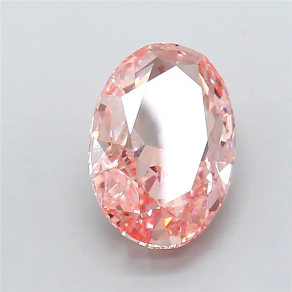 3.00ct Oval Lab Grown Diamond (Colour Fancy Intense Pink, Clarity VS2, IGI Certified)