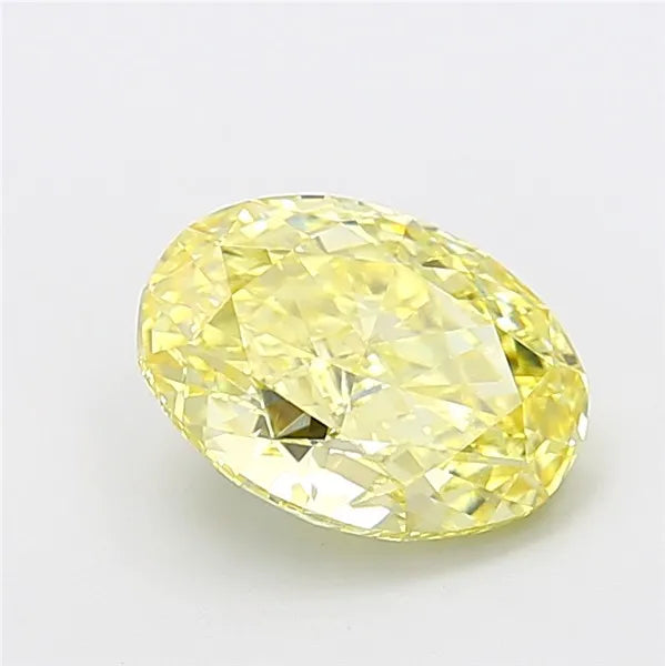 3.00ct Oval Lab Grown Diamond (Colour Fancy Intense Yellow, Clarity VS1, IGI Certified)