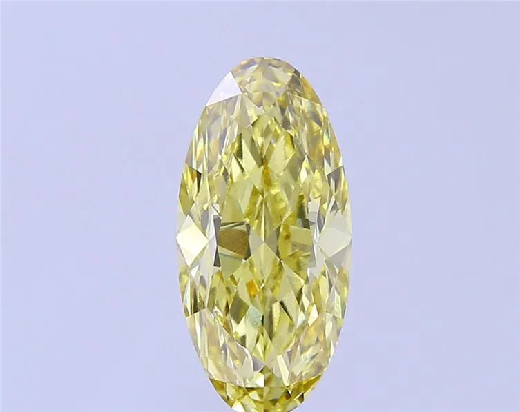3.00ct Oval Lab Grown Diamond (Colour Fancy Intense Yellow, Clarity VVS2, IGI Certified)