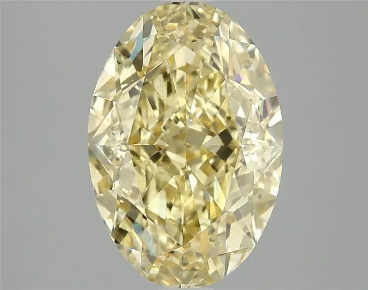 3.00ct Oval Lab Grown Diamond (Colour Fancy Intense Yellow, Clarity VVS2, IGI Certified)