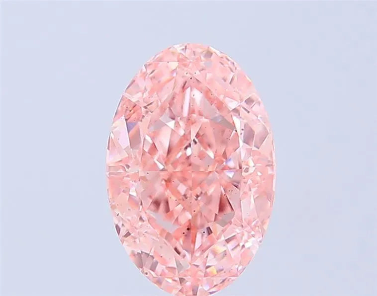 3.00ct Oval Lab Grown Diamond (Colour Fancy Vivid Pink, Clarity SI1, IGI Certified)