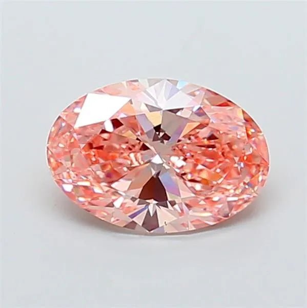 3.00ct Oval Lab Grown Diamond (Colour Fancy Vivid Pink, Clarity VS2, IGI Certified)
