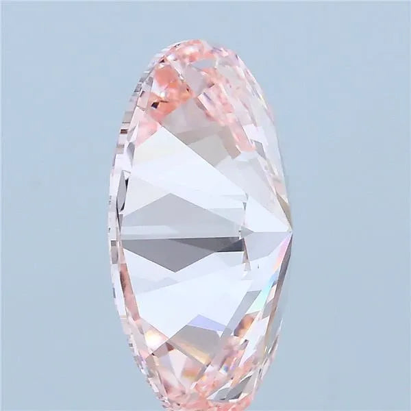 3.00ct Oval Lab Grown Diamond (Colour Fancy Vivid Pink, Clarity VVS2, IGI Certified)