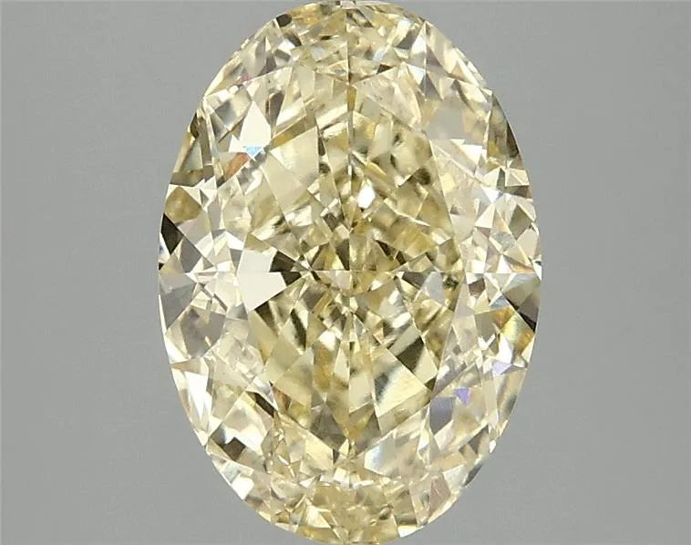 3.00ct Oval Lab Grown Diamond (Colour Fancy Vivid Yellow, Clarity VS1, IGI Certified)