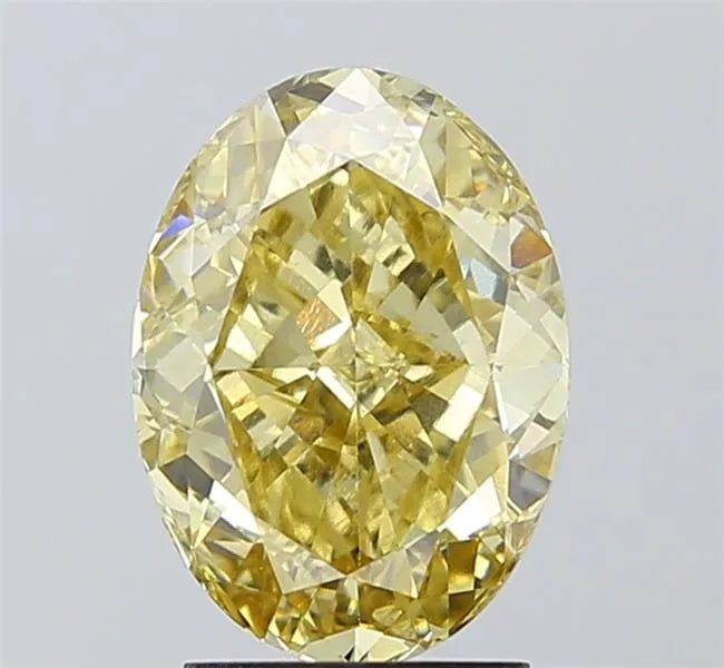 3.00ct Oval Lab Grown Diamond (Colour Fancy Yellow, Clarity VS1, IGI Certified)