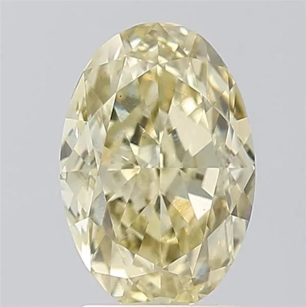 3.00ct Oval Lab Grown Diamond (Colour Fancy Yellow, Clarity VS1, IGI Certified)