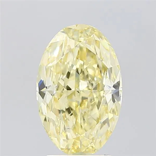 3.00ct Oval Lab Grown Diamond (Colour Fancy Yellow, Clarity VS1, IGI Certified)