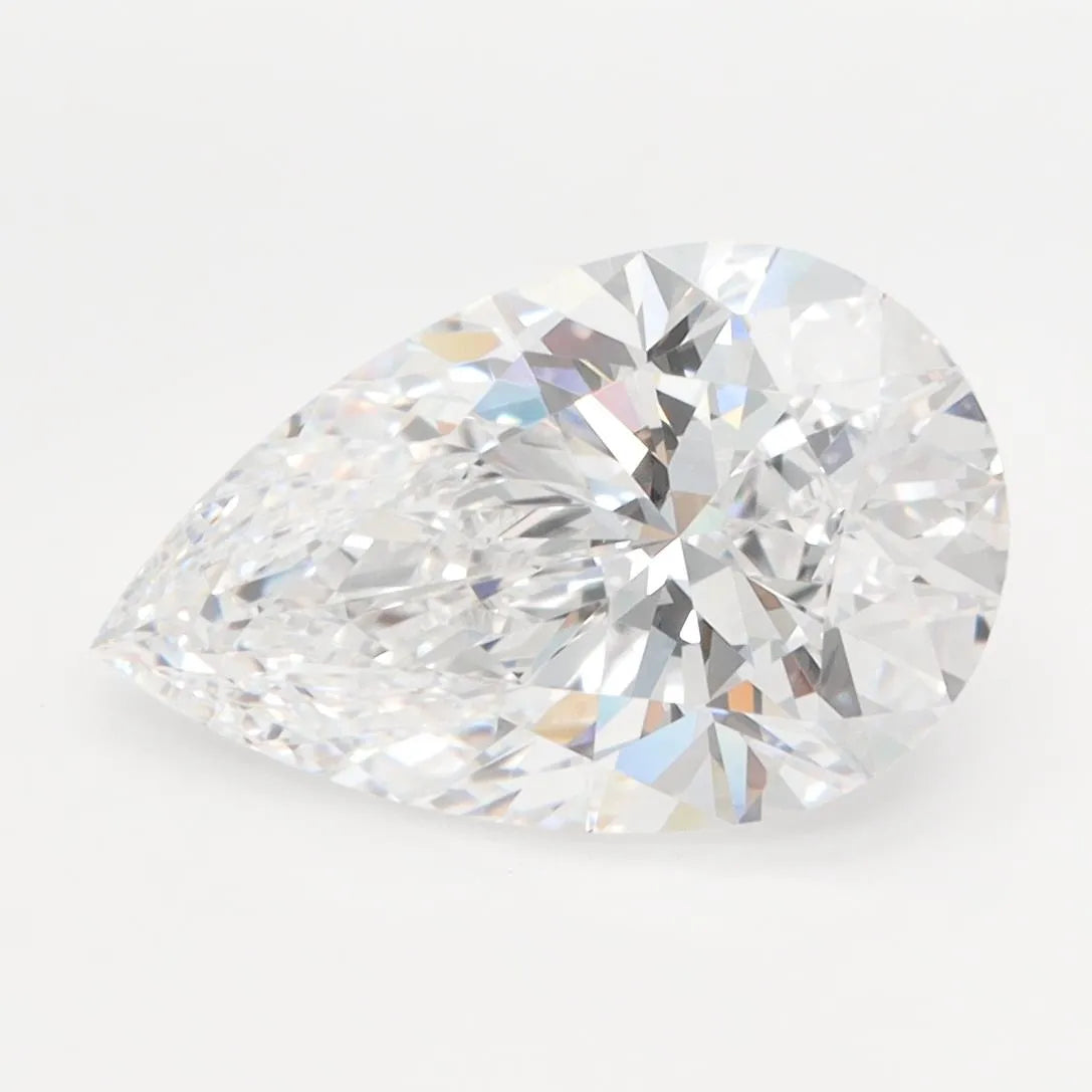 3.00ct Pear Lab Grown Diamond (Colour D, Clarity VVS1, GIA Certified)