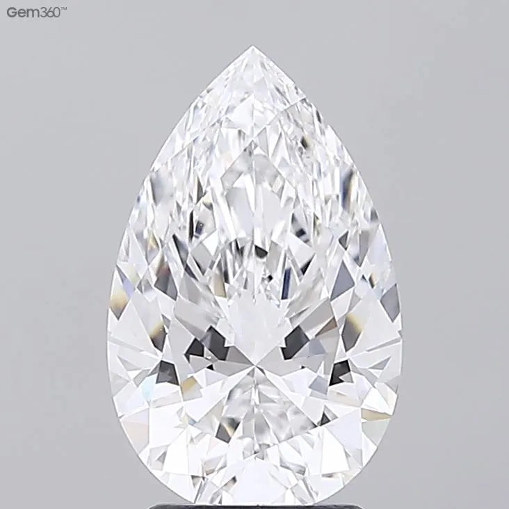 3.00ct Pear Lab Grown Diamond (Colour E, Clarity VVS2, IGI Certified)