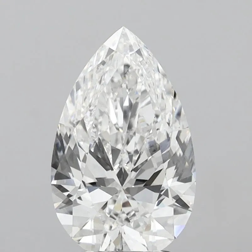 3.00ct Pear Lab Grown Diamond (Colour E, Clarity VVS2, IGI Certified)