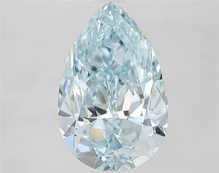 3.00ct Pear Lab Grown Diamond (Colour Fancy Intense Blue, Clarity VS1, IGI Certified)