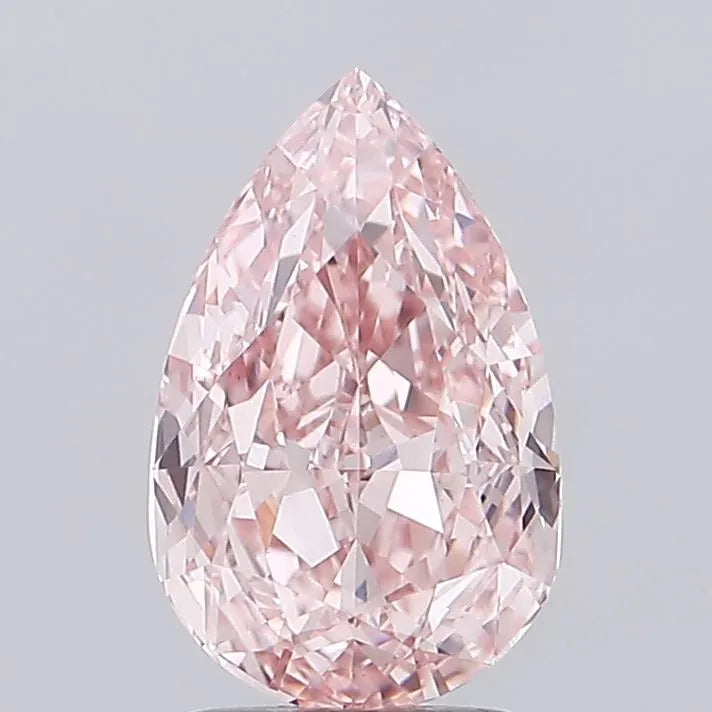3.00ct Pear Lab Grown Diamond (Colour Fancy Intense Pink, Clarity VS1, IGI Certified)