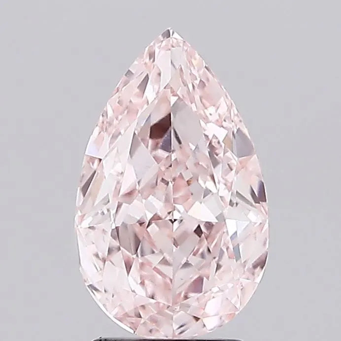 3.00ct Pear Lab Grown Diamond (Colour Fancy Intense Pink, Clarity VVS2, IGI Certified)