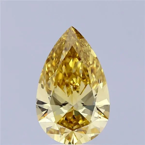 3.00ct Pear Lab Grown Diamond (Colour Fancy Intense Yellow, Clarity VVS2, IGI Certified)
