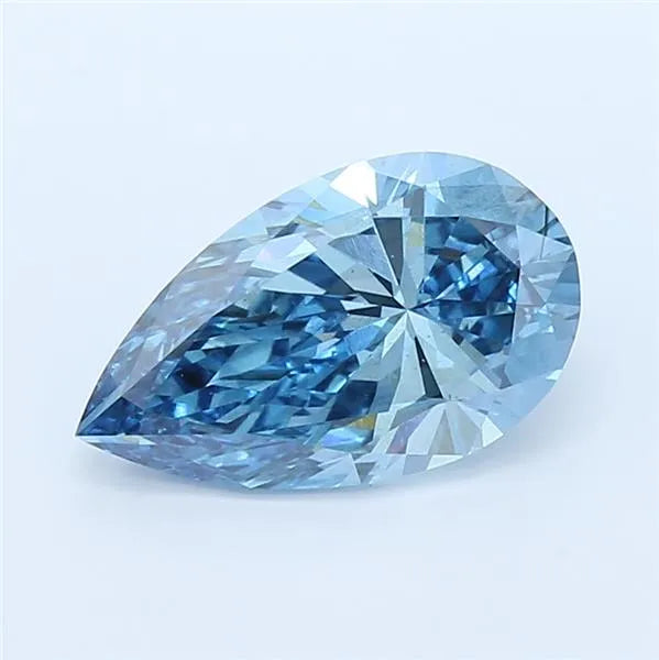 3.00ct Pear Lab Grown Diamond (Colour Fancy Vivid Blue, Clarity SI1, IGI Certified)
