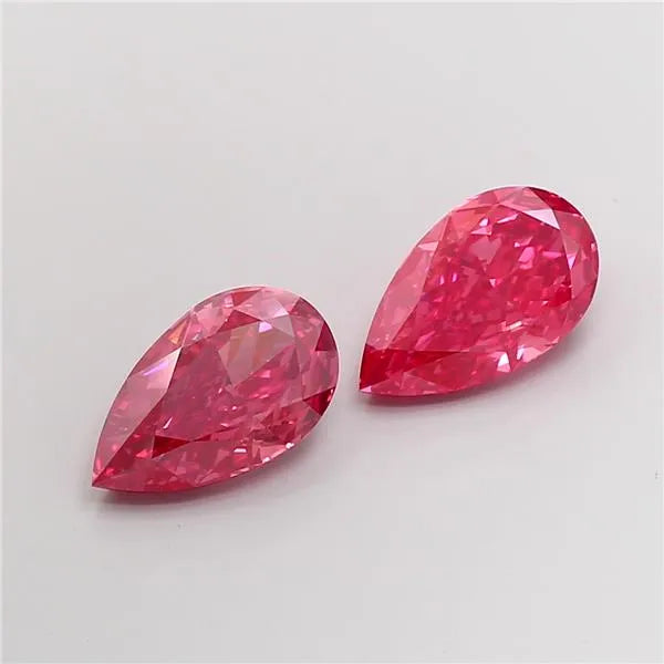 3.00ct Pear Lab Grown Diamond (Colour Fancy Vivid Pink, Clarity VS1, IGI Certified)