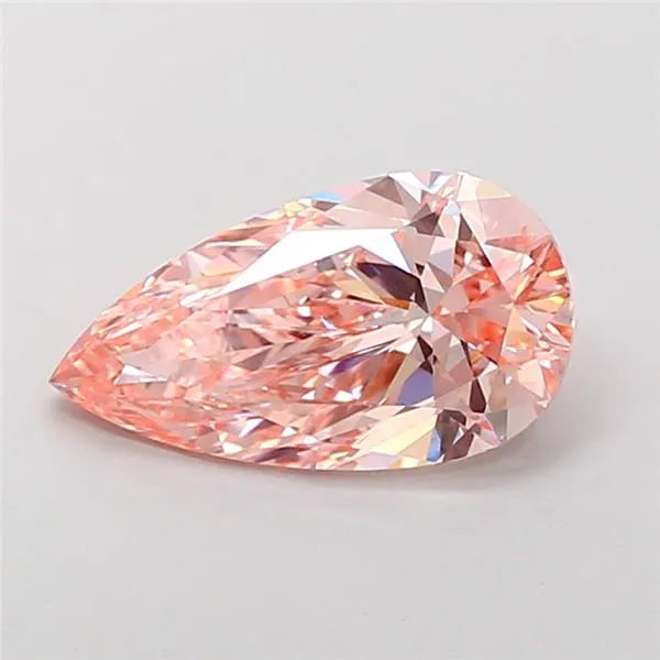 3.00ct Pear Lab Grown Diamond (Colour Fancy Vivid Pink, Clarity VS1, IGI Certified)