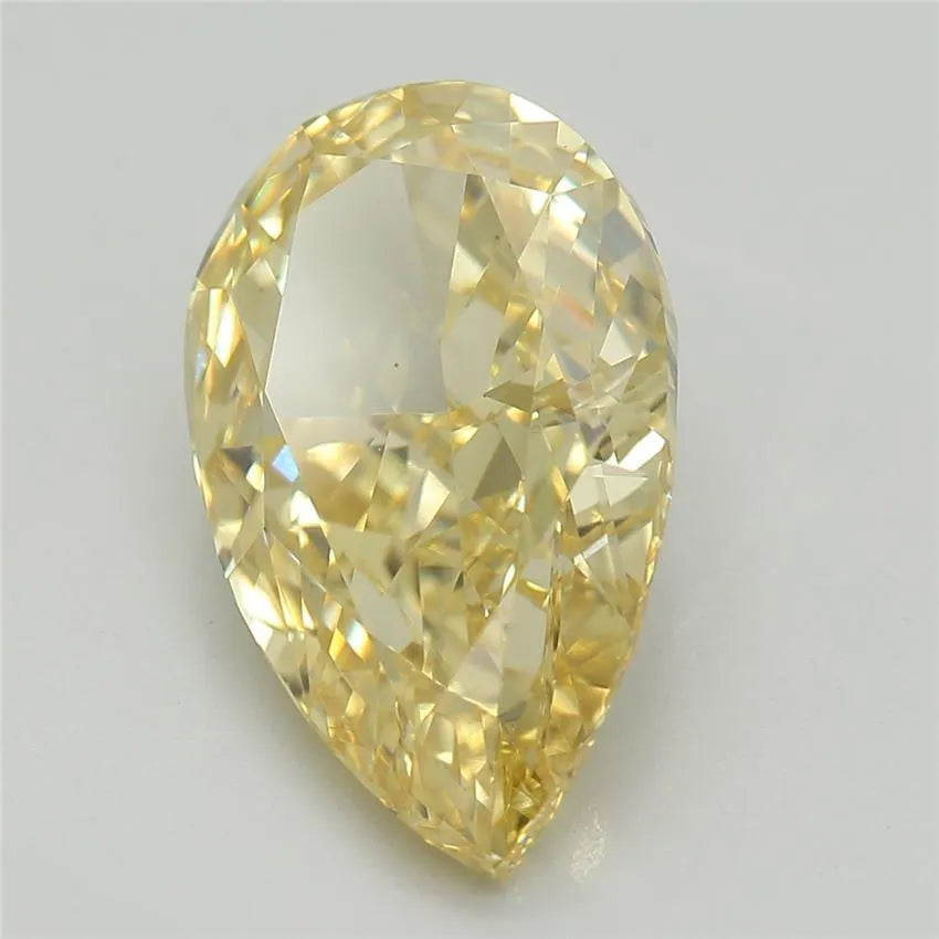 3.00ct Pear Lab Grown Diamond (Colour Fancy Vivid Yellow, Clarity VS1, IGI Certified)