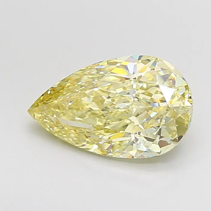 3.00ct Pear Lab Grown Diamond (Colour Fancy Yellow, Clarity VS1, IGI Certified)