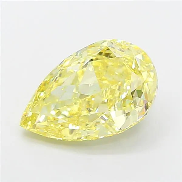 3.00ct Pear Lab Grown Diamond (Colour Fancy Yellow, Clarity VVS2, IGI Certified)
