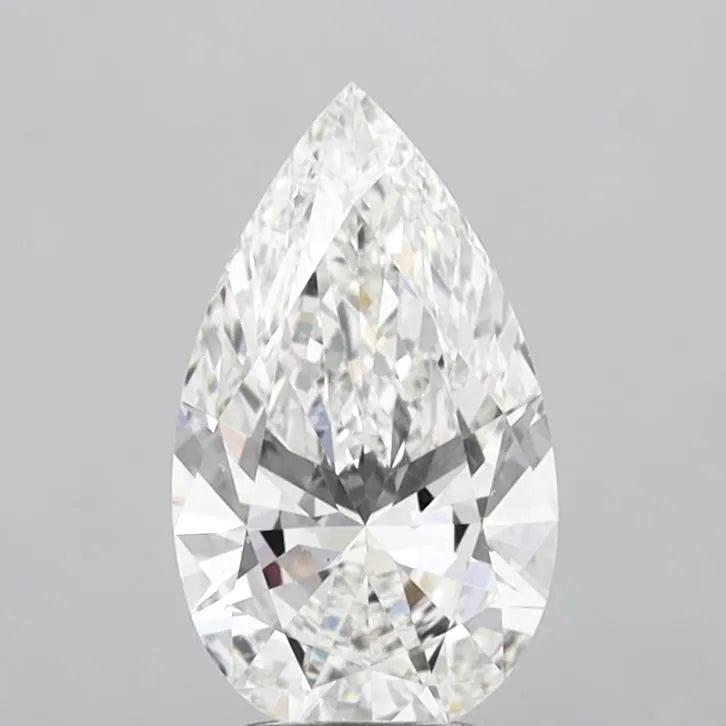 3.00ct Pear Lab Grown Diamond (Colour G, Clarity VS2, IGI Certified)