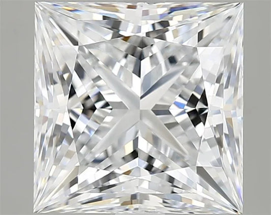 3.00ct Princess Lab Grown Diamond (Colour E, Clarity IF, IGI Certified)