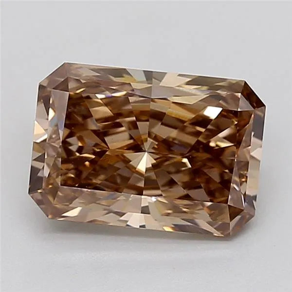 3.00ct Radiant Lab Grown Diamond (Colour Fancy Brown, Clarity VS1, IGI Certified)