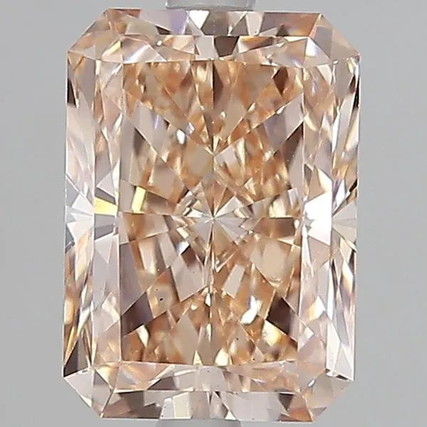 3.00ct Radiant Lab Grown Diamond (Colour Fancy Pink Brown, Clarity VS1, IGI Certified)