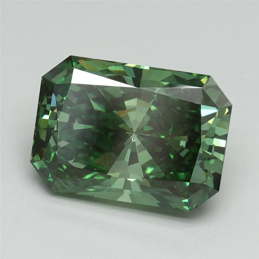 3.00ct Radiant Lab Grown Diamond (Colour Fancy Vivid Green, Clarity VVS2, IGI Certified)