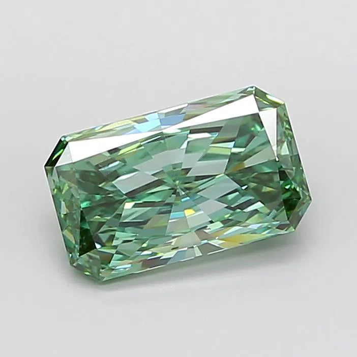 3.00ct Radiant Lab Grown Diamond (Colour Fancy Vivid Green, Clarity VVS2, IGI Certified)