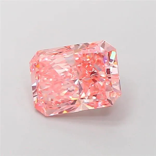 3.00ct Radiant Lab Grown Diamond (Colour Fancy Vivid Pink, Clarity VS1, IGI Certified)