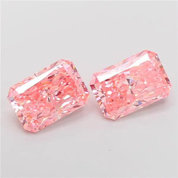 3.00ct Radiant Lab Grown Diamond (Colour Fancy Vivid Pink, Clarity VS1, IGI Certified)