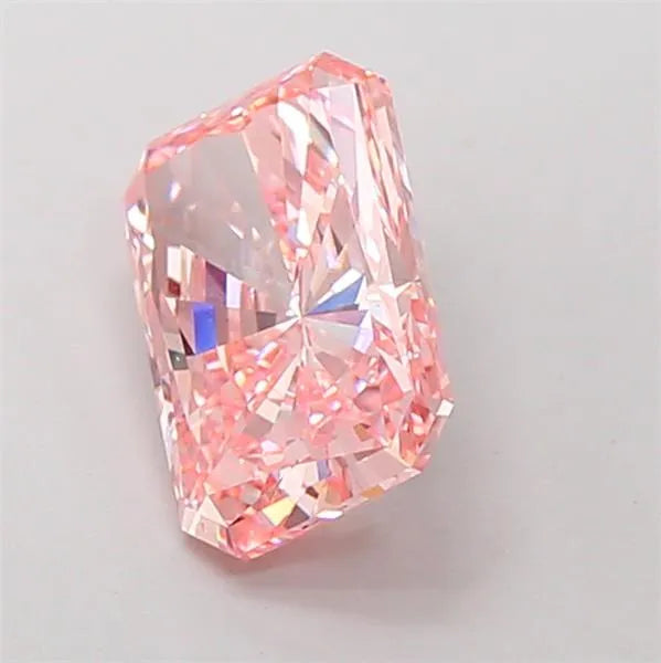 3.00ct Radiant Lab Grown Diamond (Colour Fancy Vivid Pink, Clarity VS2, IGI Certified)