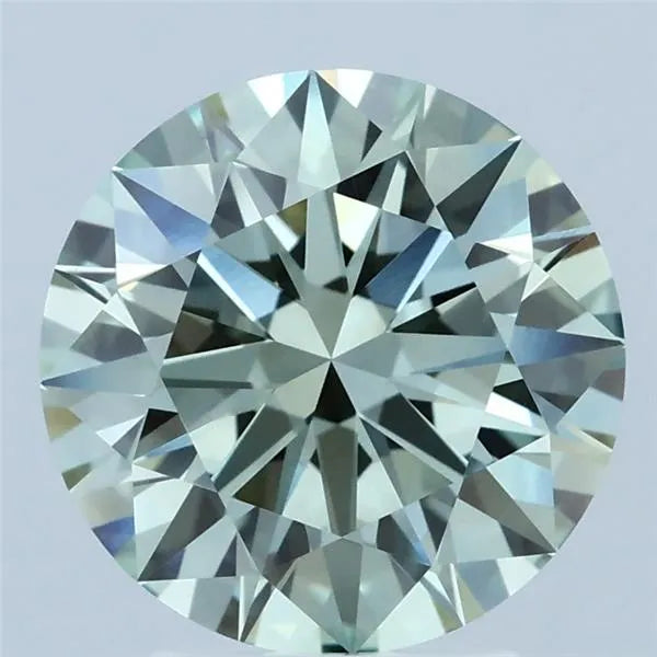 3.00ct Round Lab Grown Diamond (Colour Fancy Intense Green, Clarity VVS2, Cut ID, IGI Certified)