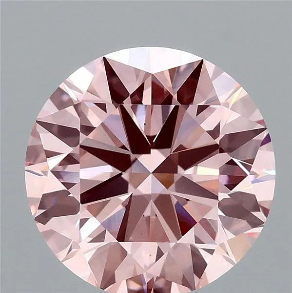 3.00ct Round Lab Grown Diamond (Colour Fancy Intense Pink, Clarity VS1, Cut EX, IGI Certified)