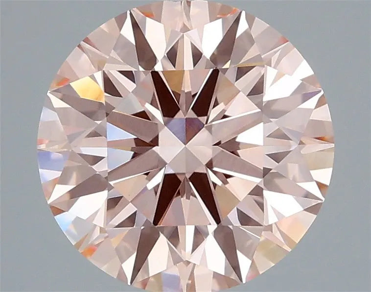 3.00ct Round Lab Grown Diamond (Colour Fancy Intense Pink, Clarity VVS2, Cut ID, IGI Certified)