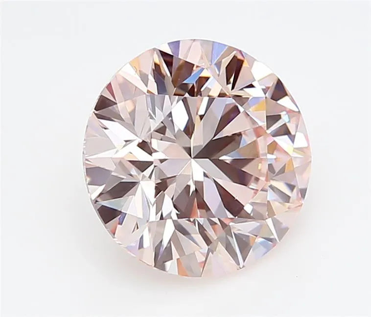 3.00ct Round Lab Grown Diamond (Colour Fancy Light Pink, Clarity VS1, Cut ID, IGI Certified)