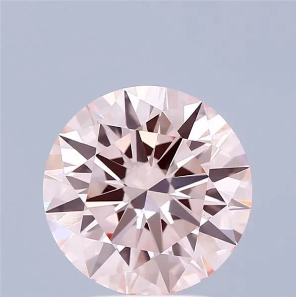 3.00ct Round Lab Grown Diamond (Colour Fancy Pink, Clarity VS1, Cut ID, IGI Certified)