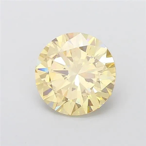 3.00ct Round Lab Grown Diamond (Colour Fancy Yellow, Clarity VS2, Cut VG, IGI Certified)