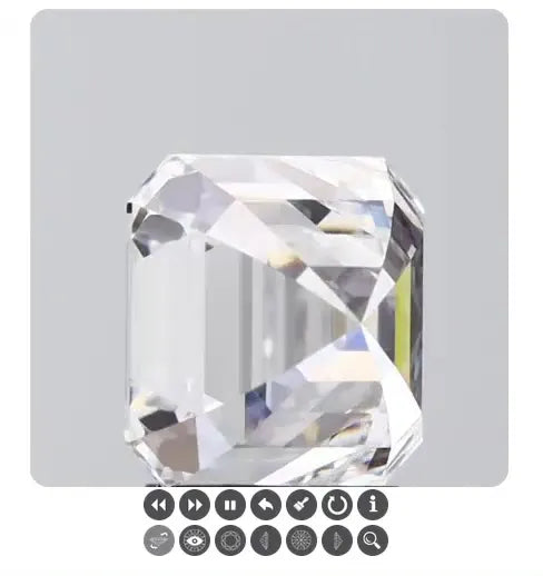 3.00ct Square emerald Lab Grown Diamond (Colour E, Clarity VS1, IGI Certified)