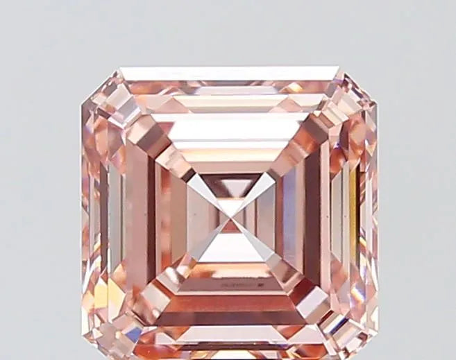 3.01ct Asscher Lab Grown Diamond (Colour Fancy Intense Pink, Clarity VS1, IGI Certified)