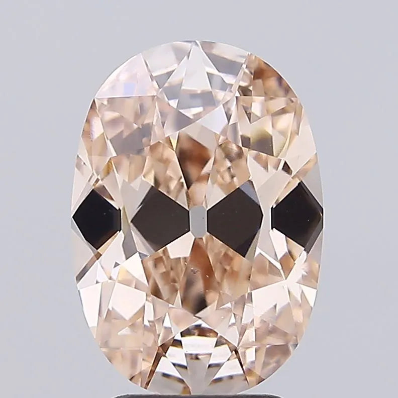 3.01ct Cushion brilliant Lab Grown Diamond (Colour Fancy Light Brown, Clarity VS2, IGI Certified)