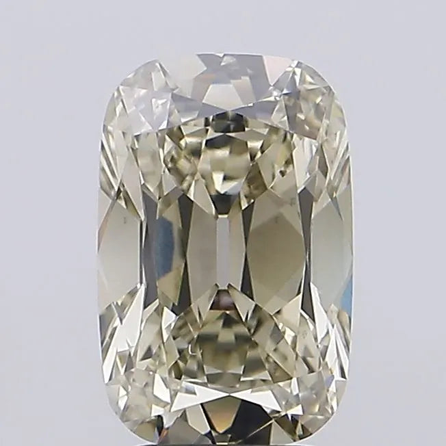 3.01ct Cushion brilliant Lab Grown Diamond (Colour Fancy Light Gray Yellow, Clarity VS1, IGI Certified)